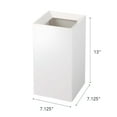 thumbnail image 6 of Yamazaki Home Trash Can, White, ABS Plastic, 2.5 gallons, 10 liters, Handles, Lid, No Assembly, 6 of 6