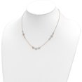 thumbnail image 4 of 14K Two-Tone Diamond-Cut Polished Flower Necklace (17 X 1.59) Made In Italy sf2947-17, 4 of 5
