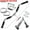 7 Pieces Set, variant on FITNESS MANIAC USA Combo Tricep Press Down Cable Attachment Multi-Option: Double D Handle, V-Shaped Bar Rubber Grips, Rotating Straight 30" Deluxe Solid Bar, D-Handle, Snap Hooks