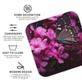 thumbnail image 3 of Kdxio Pink Blossoms Butterfly Funny Coasters,4 Pcs Leather Coasters,Housewarming Gifts,Protect Furniture from Water Marks Scratch and Damage, 3 of 6