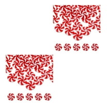 ETEREAUTY Peppermint Candy Cane Ornaments for Xmas Tree and Party Decoration