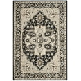 thumbnail image 7 of SAFAVIEH Chelsea Flowers Floral Wool Area Rug, Black/Natural, 6' x 9', 7 of 7