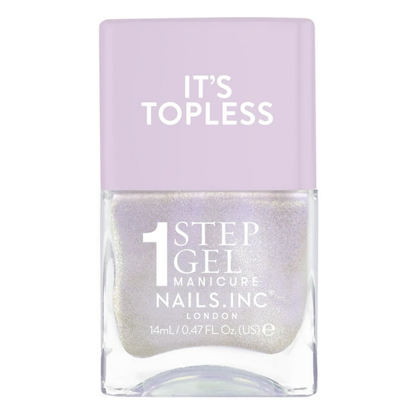 Nails Inc It'S Topless Gel Nail Polish 4-In-1 Base Coat Treatment Color & Top Coat Long Lasting Strong Chip Free Nails Glossy Salon Quality Manicure At Home Vegan Cruelty Free Shade Halle