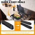thumbnail image 4 of Sandwich Maker Pan, Grilled  Press with Non-Stick Double Sided Flip Frying Pan, Stovetop Toasted Cheese Sandwich Maker for  Kitchen Breakfast Camping, 5.9" L x 14" H, 4 of 6