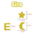 thumbnail image 2 of Juego de 2 pancartas Eid Mubarak, pancarta dorada brillante de Eid y guirnalda de estrellas, decoración para fiesta en casa, 2 of 7