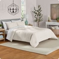 thumbnail image 5 of Mainstays 3-Piece Waffle Comforter Set with Matching Shams, Vanilla Dream, Full/Queen, 5 of 11