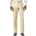 thumbnail image 2 of CQONEPT Mens Dress Pants Office Slacks Loose Fit Straight Leg Pant Business Work Lightweight Trousers with Pockets Beige L, 2 of 5
