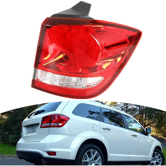 OTTULUR Tail Lights Assembly Brake Rear Lamp Right Passenger Side Replacement for 2011-2019 Dodge Journey with Red LED Bulb