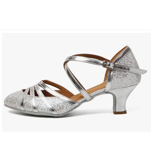 XIHAHA, novedad de verano, zapatos de baile latino a la moda para mujer, zapatos de salón con diamantes de imitación brillantes para mujer, zapatos de baile de Salsa Bachata, zapatillas de deporte