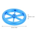 thumbnail image 2 of ROMANSENTIAL 4Pcs Blue Metal Leveling Screw Nut Set for 3D Printer Nozzle Cleaning 2.36X2.36X0.39in, 2 of 8