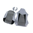 thumbnail image 4 of veasfak Computer Office Chair Slipcovers Breathable Swivel Chair Gaming Chair Covers Black Gray, 4 of 9