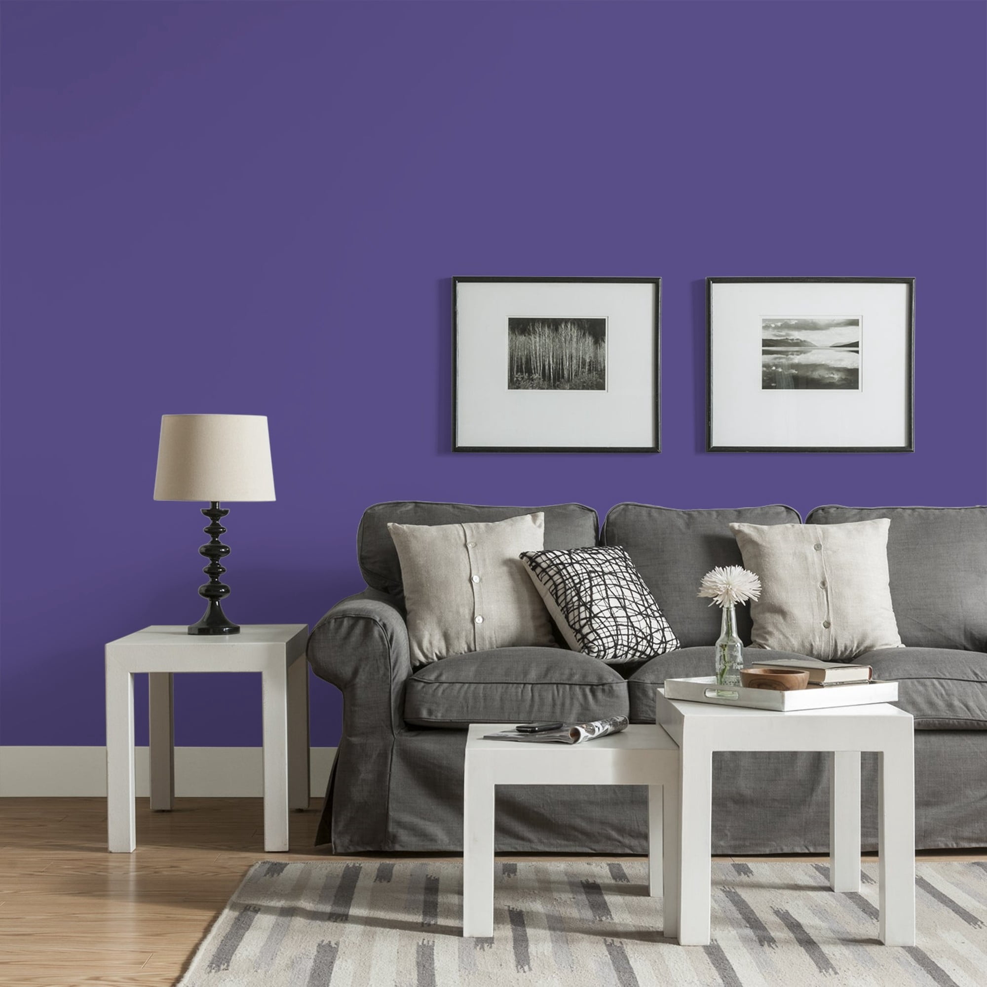 Glidden HEP Eggplant / Purple, Eggshell Interior Paint with Primer, 1 Quart