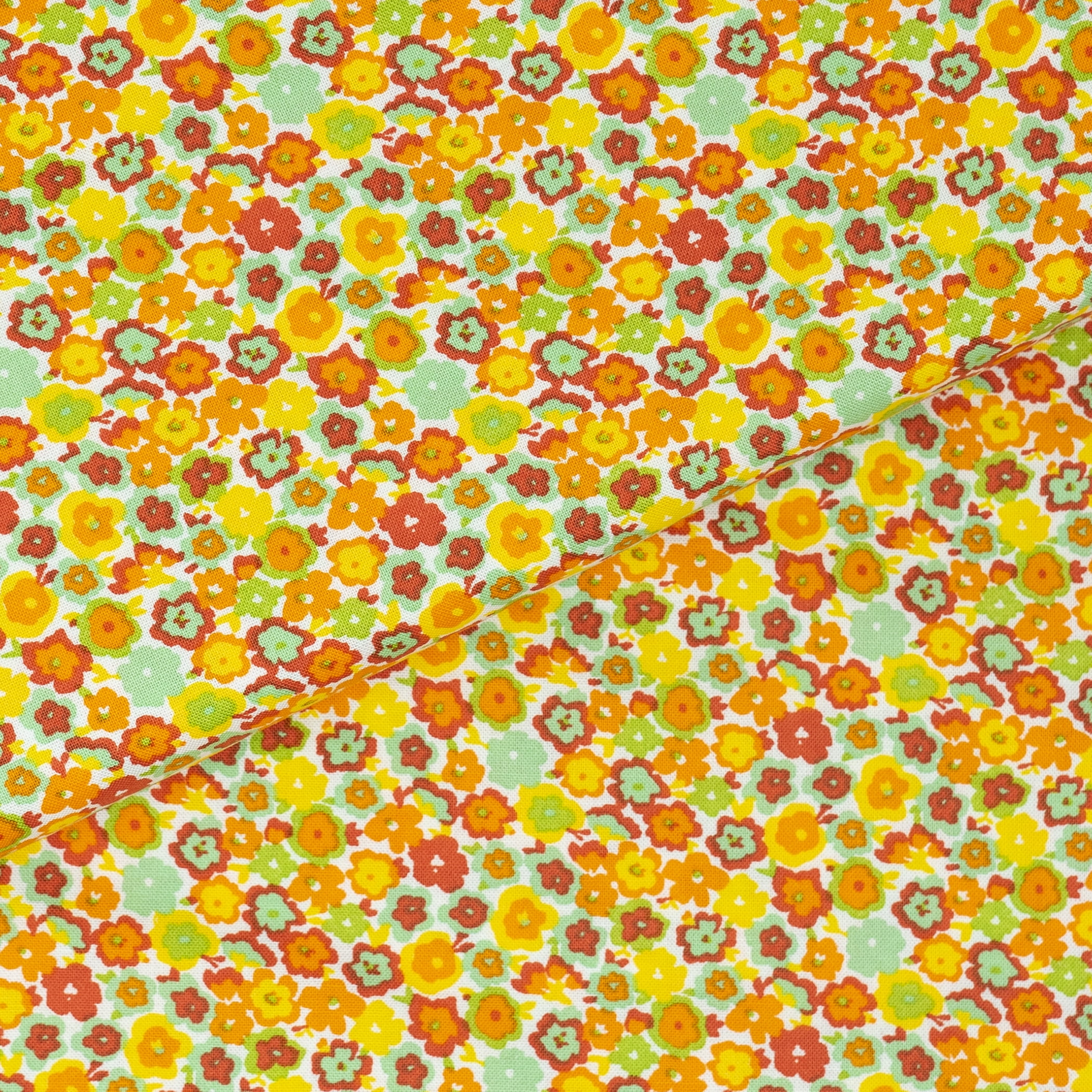 Waverly Inspirations 44" 100% Cotton Canvas Floral Sewing & Craft Fabric 8 yd By the Bolt, Orange