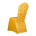 thumbnail image 1 of CAROOTU Chair Cover with 3D Rose Petals Pattern Multicolor for Wedding Rosette Banquet Wedding Dining Chair Covers, 1 of 7