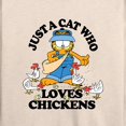 thumbnail image 3 of Garfield - Just A Cat Who Loves Chickens - Women's Lightweight French Terry Long Sleeve Shirt, 3 of 5