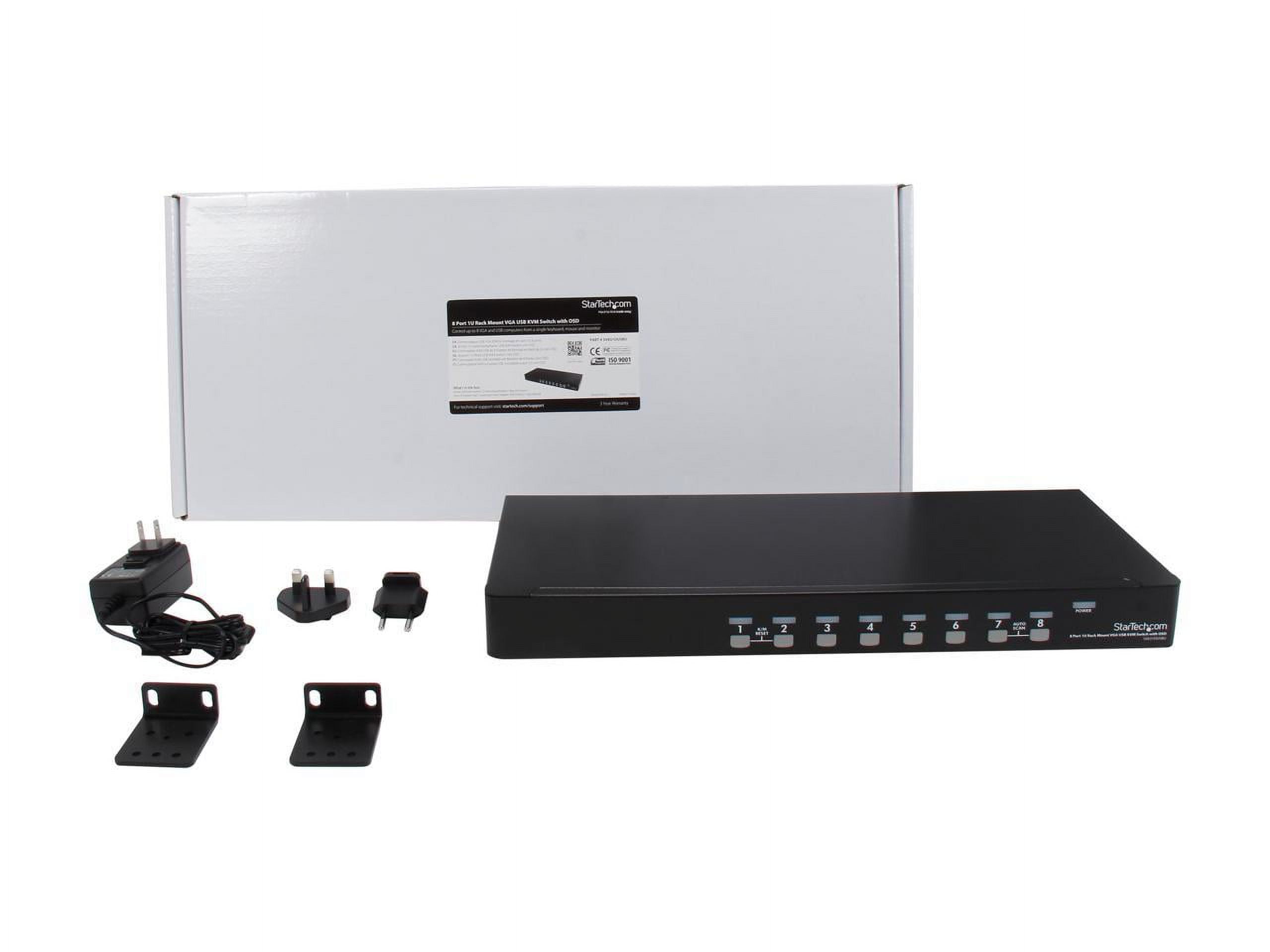 8PORT USB KVM SWITCH 1U RACKMOUNT KVM SWITCH WITH OSD