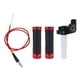 thumbnail image 1 of Kit de Cubierta de Empuñaduras de Manillar 7/8" 22mm 15/16" 24mm Aleación de Aluminio Goma para Motocicleta Scooter Bicicleta ATV Rojo 1 Juego, 1 of 7