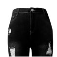 thumbnail image 6 of JNGSA Jeans for Women High Waist Stretchy,Womens Fall Fashion 2034 Jeans Plus Size Boyfriend Jeans for Women Loose Fit Ripped Distressed Denim Pants Clearance, 6 of 7