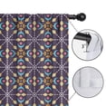 thumbnail image 4 of Blackout Kids Curtains,Boho Bohemia Flower Childrens Insulated Curtains Set Of 2,Bedroom Essentials,Toddler Room Decor 42"x54"(106x137cm), 4 of 4