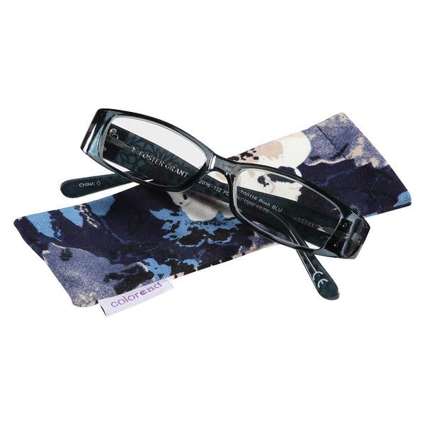 Foster Grant Rectangular +2.50 Reading Glasses, Posh Blue