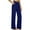 Blue wide leg trousers with pockets a1, variant on Cagogo Women's Wide Leg High Waisted Trousers with Pockets Casual Solid Loose Long Pants Travel Beach Work Lounge Trousers Fashion Comfortable Clothes, Wine S