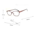 thumbnail image 2 of 3 Pairs Blue Light Blocking Cat Spring Hinge Clip-on Reading Glasses, 2 of 2