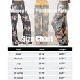 thumbnail image 3 of Women's Fashion Stretch Camouflage Casual High Waist Pants Floral Print Yoga Sports Pants Loose Trousers Plus Size, 3 of 3
