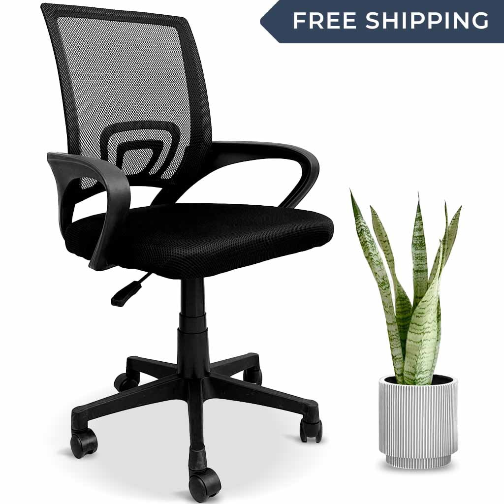 MotionGrey Executive Ergonomic Computer Desk Office Chair with Mesh Back Black Walmart