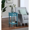 thumbnail image 1 of Table d'Appoint Deluxe à un Tiroir avec Étagère en Bois Bleu, 1 of 8