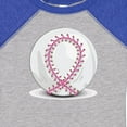 thumbnail image 4 of Inktastic Pink Breast Cancer Ribbon Baseball Boys or Girls Baby Bodysuit, 4 of 5