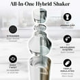 thumbnail image 4 of Insulated Cocktail Shaker Set | Double Wall Stainless Steel | Martini Shaker for Home Bar Bartending | Built-in Drink Measurement System & Strainer, Travel Bag, 35 Recipes | Gift Set, 4 of 9