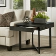 thumbnail image 4 of Weston Home Nadian Wood and Metal End Table with Drawer in Brown and Black, 4 of 8