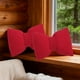 thumbnail image 1 of Lekihaqq Cotton Linen Bow Pillow Cushion Cover Sofa Lumbar Throw Pillow Insert for Home Decor Living Room Bedroom Decorative Pillows, 1 of 6
