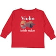 thumbnail image 3 of Inktastic Violin Treble Maker Funny Violinist Music Gift Boys or Girls Long Sleeve Toddler T-Shirt, 3 of 5