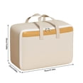 thumbnail image 2 of Sac de Rangement Épaissi Anti-Cendre et Anti-Humidité, Sac d'Organisation Robuste avec Poignée Renforcée, Rangement de Voyage Portable pour Vêtements Couvertures Literie Garde-Robe Déménagement, 2 of 5