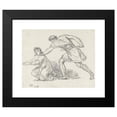 thumbnail image 2 of Jacques Louis David 14x12 Black Modern Framed Museum Art Print Titled - Warrior Seizing a Kneeling Figure (1775-80), 2 of 5
