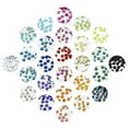 thumbnail image 5 of John Bead 500-Piece 10mm (SS45) | Crystal AB Acrylic Round Flat Back Rhinestones, 5 of 5