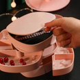 thumbnail image 5 of Jewelry Storage Box 4-layer Rotating Jewelry Stand Small Items Container With Lid & Drawer, 5 of 5