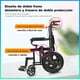 thumbnail image 3 of Silla de Ruedas Plegable De Lujo Acero Compacta Todo Terreno Descansabrazos Cómodos Seguros Negro Medical, 3 of 7