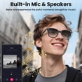 thumbnail image 4 of Mingdaln AI Smart Wireless Bluetooth Sunglasses for Men Women, Voice Control Calling, Blue Light Protection, Integrated AI Assistant, Ideal for Sports, Travel, Business, Driving Scenarios, 4 of 7