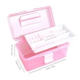 thumbnail image 2 of Clearance Under $3 Storage Box with Tray, Multipurpose Organizer Case with Handle Style B, 2 of 2