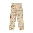thumbnail image 4 of Balery Men'S Coffee Time Pants,Sleepwear Pants,Pajama Pants,Pj Bottoms Drawstring And Pockets-Medium, 4 of 9