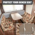 thumbnail image 2 of FOR U DESIGNS Christmas Reindeer Print RV Dinette Cushion Covers Wear-Resistan Camper Seat Covers Dinette Booth Stretch RV Couch Protector Include 1 Backrest Cover and 1 Bench Cover, 2 of 7