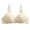 Light Yellow, variant on Women's Thin Breathable Steel Ring Gathering Comfortable Sagging Large Size Bra Women Supportive V Neck Bras Comfort Tshirt Bralettes, Size 36