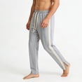 thumbnail image 6 of SAWOBUUN Men's Track Pants Side Stripe Loose Fit Athletic Sweatpants Drawstring Waist Casual Pants for Running Gym, 6 of 6