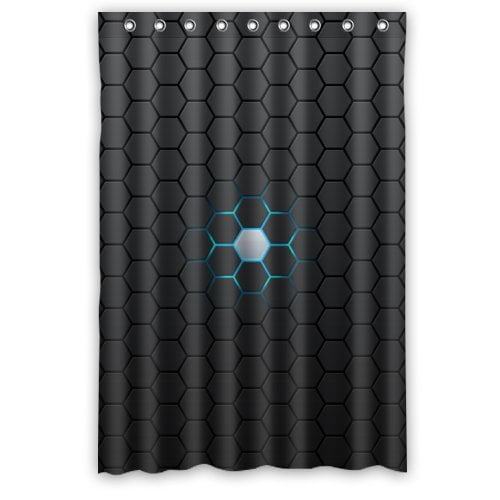 ARTJIA Modern Science Fiction Design Black Hexagons Around One White