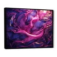 thumbnail image 3 of Designart "Crystal Essence in Pink and Purple Marble III" Oversized Abstract Framed Wall Art - Modern Pink Abstract Marble Entryway Framed Wall Art Print, 3 of 7