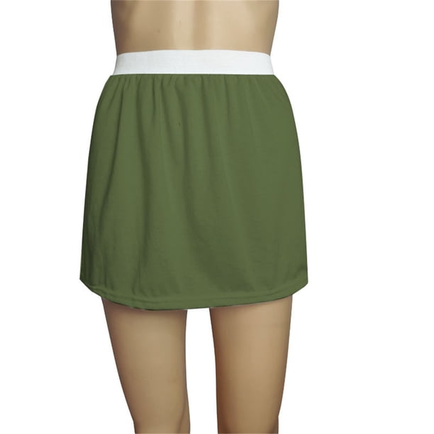 Gibobby faldas de mezclilla para mujer Falda Falda base Falda de pedo Doblada en suéter con dobladillo(Verde, S)