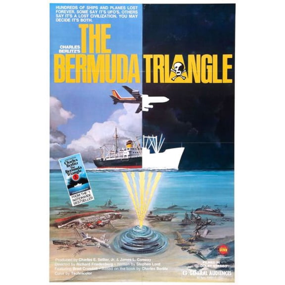 Bermuda Triangle Movie Poster 16x24 Poster Medium Art Poster 16x24 Unframed, Age: Adults Best Posters