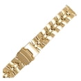 thumbnail image 2 of Hadley Roma MB5985Y 16-22mm Squeeze End Watch Band Gold Tone Mens Link, 2 of 2